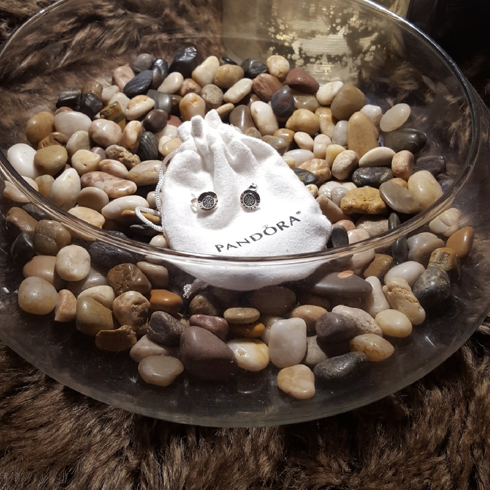 Pandora Signature Stud Earrings, Clear CZ